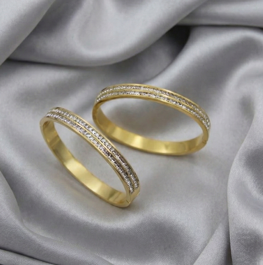 Lumière" Dual-Row Bangle