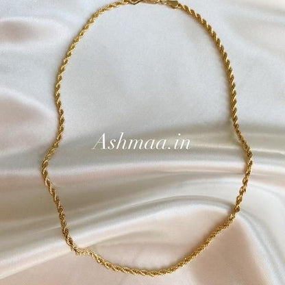 Rope gold chains