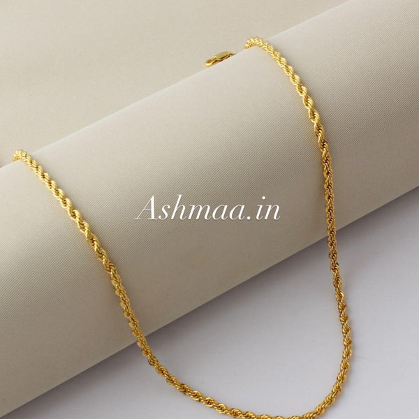 Rope gold chains